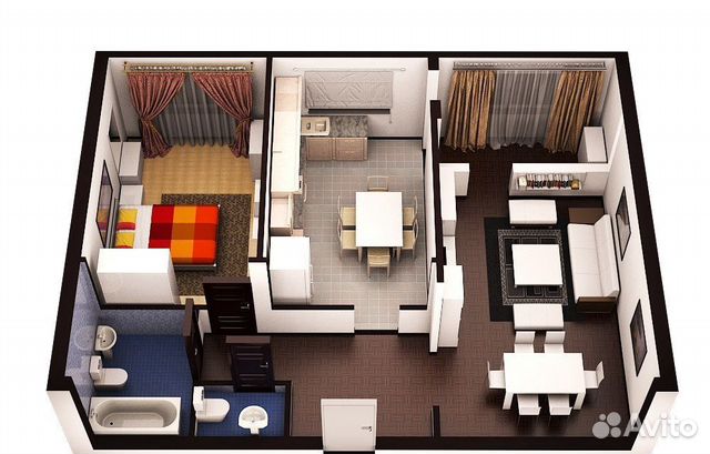 2-к квартира, 75.6 м², 2/10 эт.