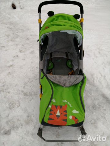 Санки коляска Ника детям 7