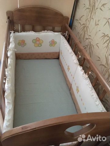 Детская кроватка +ортопедический матрас Детская кроватка +ортопедический матрас