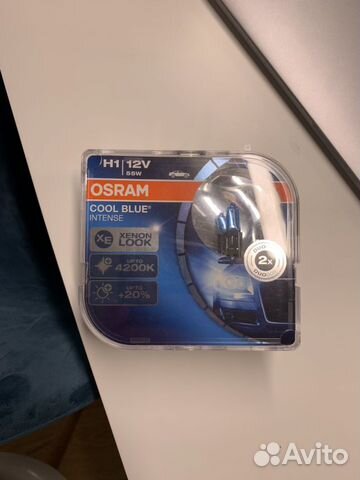 Галогеновые лампы H1 Osram cool blue Intense +20 Галогеновые лампы H1 Osram cool blue Intense +20