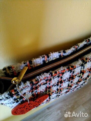 Сумочка из меланжевой ткани Сумочка из меланжевой ткани