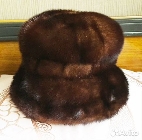 Шапка женская норковая коричневая Шапка женская норковая коричневая