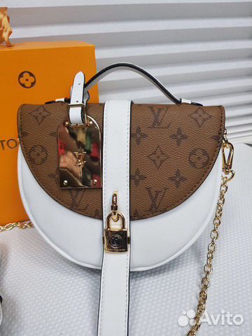 Сумка Louis Vuitton Chantilly Lock Белый Клатч Луи