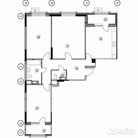 3-к квартира, 94.8 м², 15/24 эт. 3-к квартира, 94.8 м², 15/24 эт.