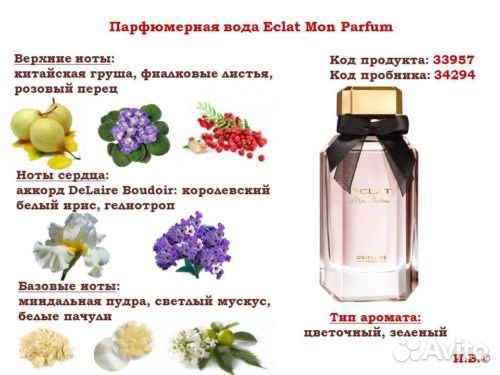 Парфюмерная вода Eclat mon parfum oriflame