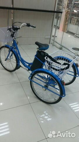 Трехколесный электровелосипедь Трехколесный электровелосипедь