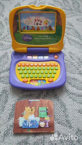 Детский обучающий карточный компьютер Винни vtech Детский обучающий карточный компьютер Винни vtech