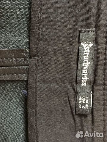 Юбка кожаная stradivarius (кож зам)