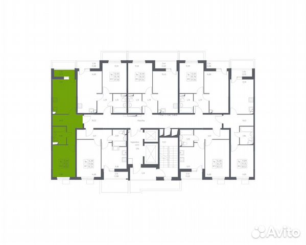 1-к квартира, 38.5 м², 2/17 эт. 1-к квартира, 38.5 м², 2/17 эт.