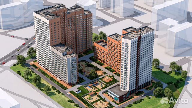 1-к квартира, 40.3 м², 3/22 эт. 1-к квартира, 40.3 м², 3/22 эт.