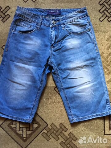 Бриджи джинсовые