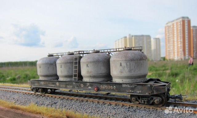 Железная дорога вагон муковоз 1/87, но