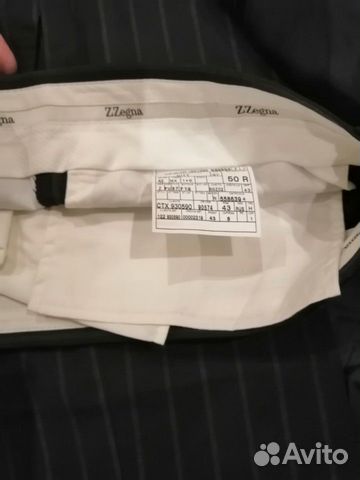 Ermenegildo Zegna Мужской костюм из 100 шерсти Ermenegildo Zegna Мужской костюм из 100 шерсти