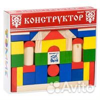 Кубики деревянные конструктор Томик