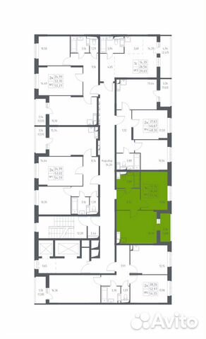 1-к квартира, 37.8 м², 2/14 эт.