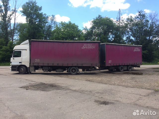 Мерседес Актрос с прицепом