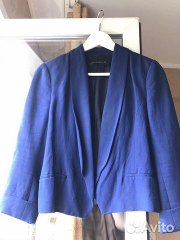 Пиджак из льна Zara