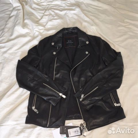 Кожаная куртка Armani Exchange Кожаная куртка Armani Exchange