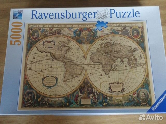 Ravensburger Puzzle - пазл 5000 деталей карта Ravensburger Puzzle - пазл 5000 деталей карта