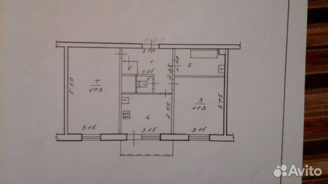 2-к квартира, 50.5 м², 3/4 эт.