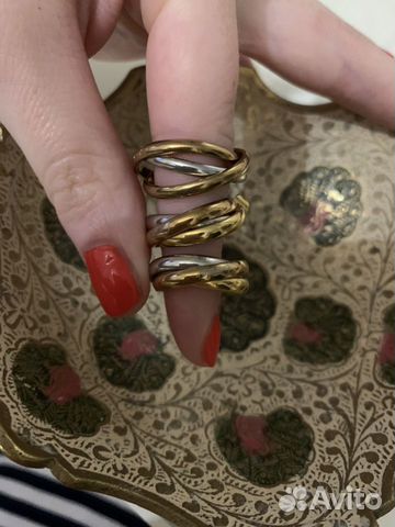 Cartier trinity серьги и кольцо Cartier trinity серьги и кольцо