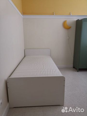 Кровать икеа Слэкт с выдвижной кроватью