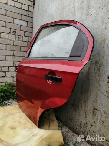 Дверь задняя левая для Chevrolet Aveo T250 в сборе