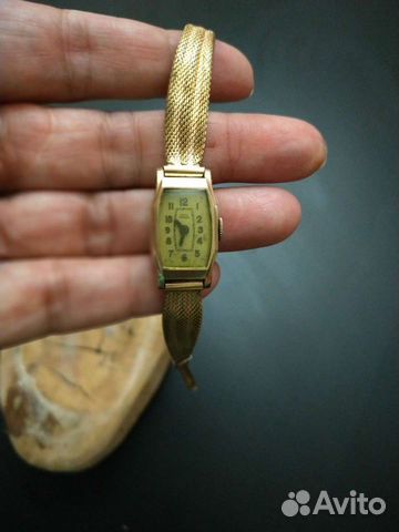 Антикварные, позолото, Швейцарские часы 