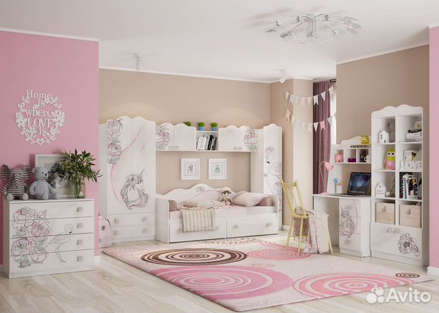 Детские кровать и стол Фэнтези