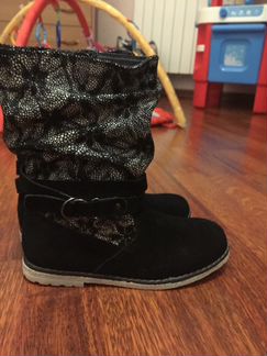 Новые кожаные сапоги Котофей на флисе