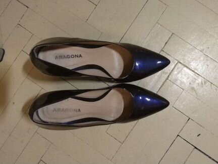 Туфли темно-синие