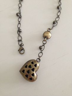 Колье Сердце со стразами сваровски