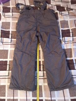 Тёплые зимние штаны (полукомбинезон) для девочки