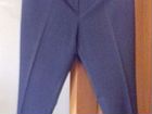 Женские брюки тёмно серые в полоску, размер 44-46