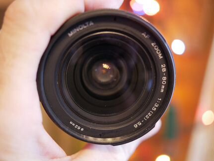 Автофокусный minolta af 28-80mm sony А macro