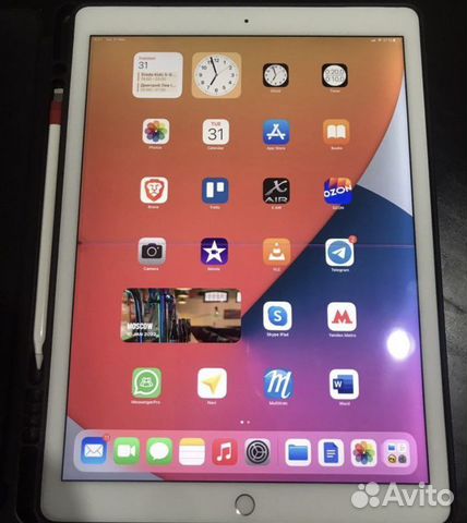 iPad pro 12 9 SIM + Apple pencil + чехол