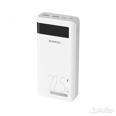 Romoss 30000 mAh Power Bank PD 20W быстрая зарядка