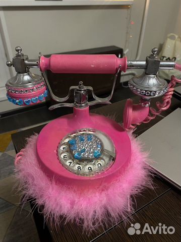 Телефон барби СССР розовый