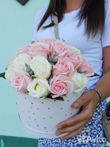 Букет цветов. Мыльные цветы. Букет из мыльных роз