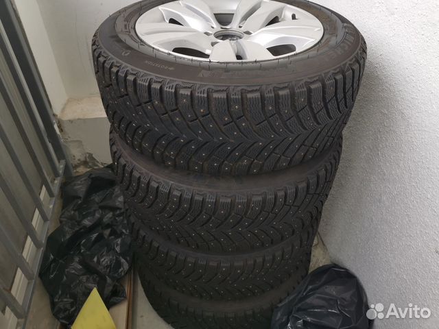 Зимняя резина Michelin r16 на дисках мерседес
