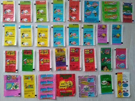 Обвёртки от жвачек, panini