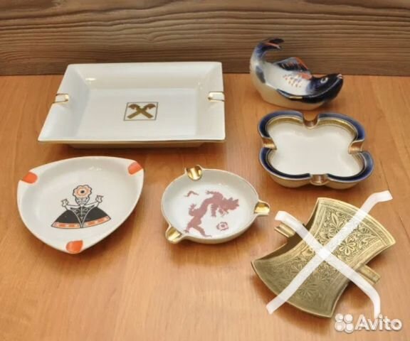 Пепельница - 5 штук - в коллекцию