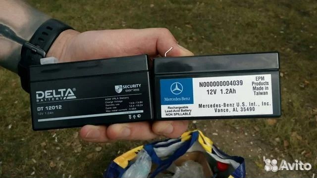 замена резервного аккумулятора mercedes w212