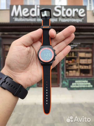 Часы Al harameen 6506 черно-оранжевые