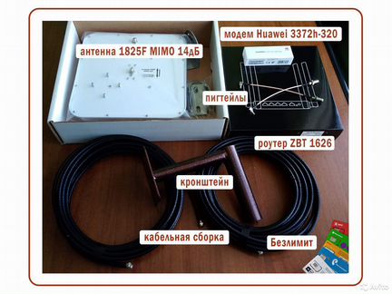 Комплект для стабильного 4G Интернета за городом