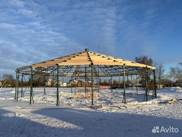 Конный манеж бочка 18.8м