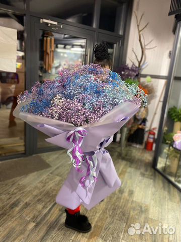 Букет из гипсофилы. Гипсофила. Букет гигант