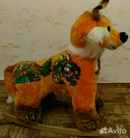 Качалка лиса, машина погрузчик,цифр робот,грузов