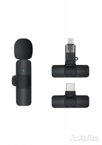 Микрофон петличный Bluetooth Type-C Айфон