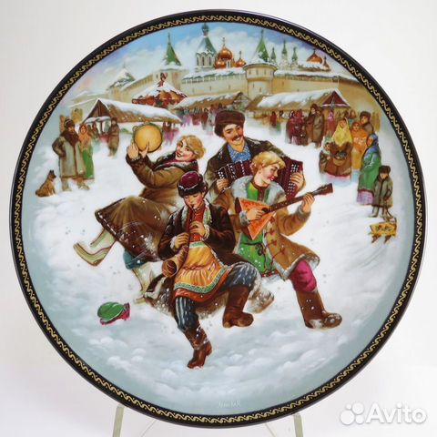 Коллекционные тарелки серии «Русская деревня» 1990